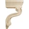 Ekena Millwork 3 3/8"W x 6 1/2"D x 10 1/2"H Los Angeles Hollow Back Corbel, Rubberwood COR03X06X10HARW - alternate 4